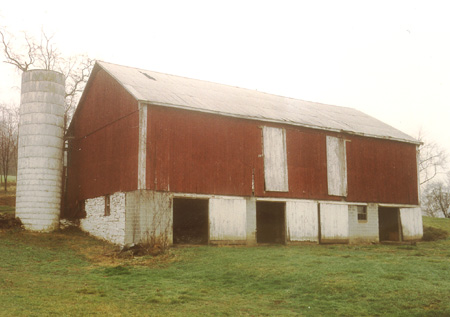 From this view, this school-building-to-be clearly started out as a barn.