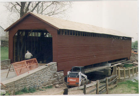 Utica Bridge, over Fishing River, finished view.