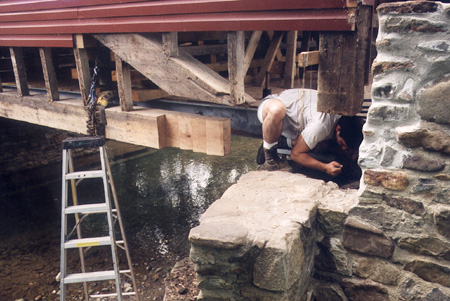 Roddy Road Covered Bridge lower chord repair detail, #2.