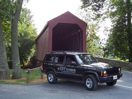 Loy's Station Covered Bridge, inaugural passage through completed project.