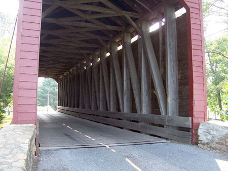New covered bridge framing, completed.