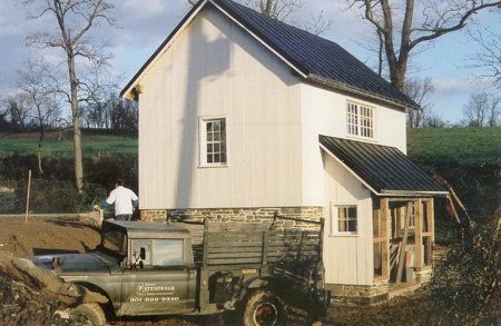 Waterhouse project completely closed in.  Standing seamed roofing by FHTC, Inc.