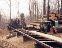 Custom sawing, custom timbers and lumber.
