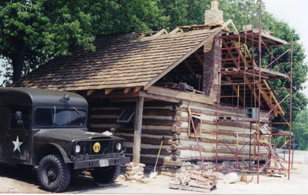 Closer view of the same cabin, note joinery, selection of material.