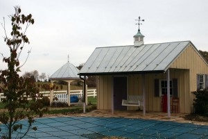 New Timberframe Construction Near Libertytown, MD, After Completion (Photo Courtesy of Fitzgerald's Heavy Timber Construction, Inc., 2007)