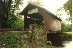 Roddy Road Covered Bridge, Thurmont, MD View of Restored Bridge At Completion