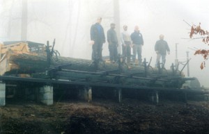We saw some of the biggest oak logs available anywhere.