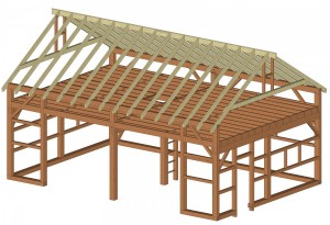 Frame Model of New Timberframe