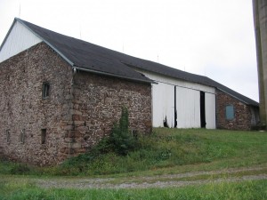 18th Century Bank Barn Before Repairs and Home Conversion -- Barn Bridge Side