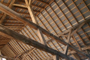 We Install Pre-Painted Drywall Under the Roof SIPs to Create the Finished Ceiling