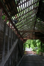Kingpost Truss Framing -- Roof Repairs Under Way
