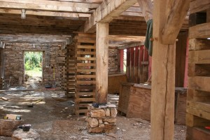 New Stone Piers Support Parlor Posts