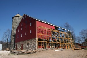 New Douglas Fir Siding Being Installed