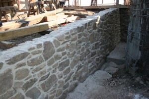 Barn Bridge Wing Wall Relaid and Pointed