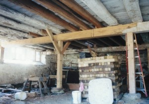 New Posts and Summer Beam in Parlor