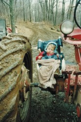 The next generation, learning the basics of timber harvesting...