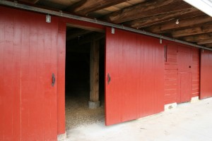 Forebay wall complete with new doors.