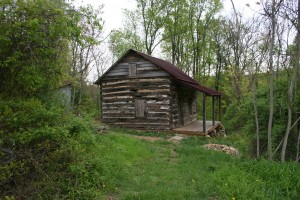 The cabin as it stood when we first arrived.