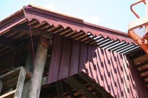 New trim to replicate old decorative rake boards.