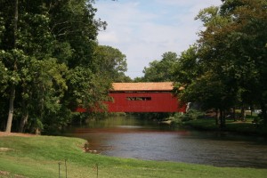 The new view seen by passers-by as they approach the bridge on Creekside Drive.