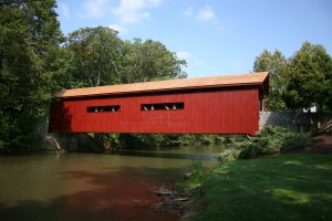 Bowmansdale Bridge, Grantham, PA -- Completed Covered Bridge Restoration