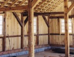 Hand Hewn Timber Frame from Salvaged Wood